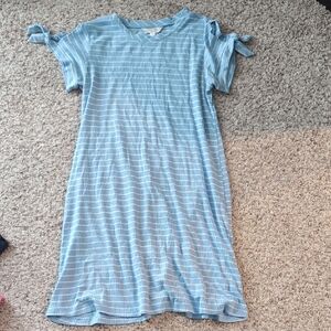 LC Lauren Conrad Light Blue Striped Top